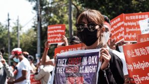 Protest in Myanmar
